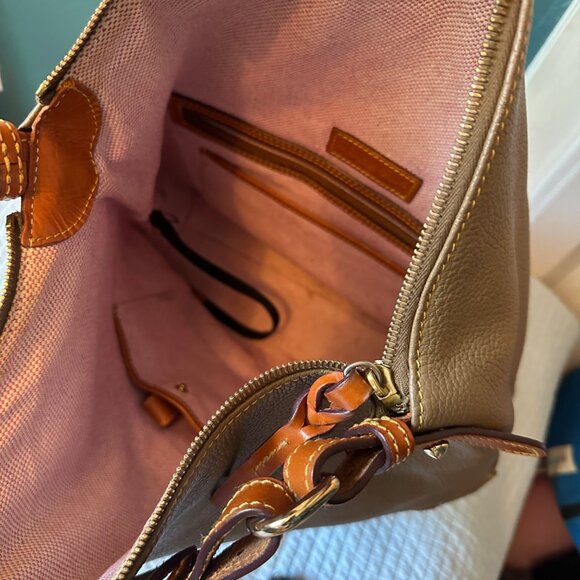 Michael Kors Pebbled Leather Hobo Shoulder Bag Tan Brown - Picture 12 of 12